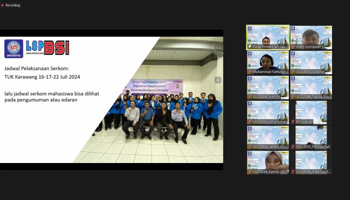 Universitas BSI Kampus Karawang Mantapkan Langkah Mahasiswa dengan Pembekalan Sertifikasi Programmer 2024