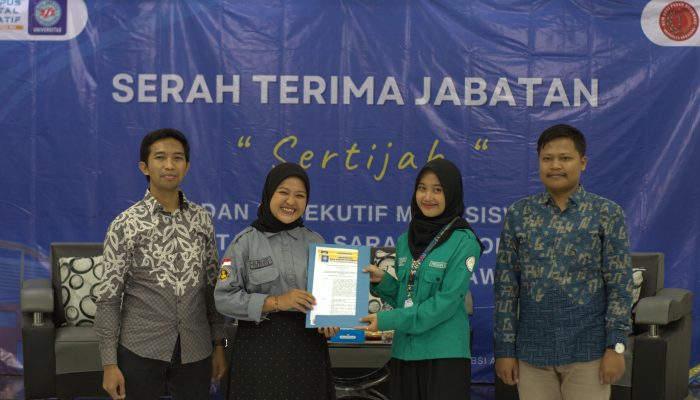 Universitas BSI Karawang Resmi Serah Terima Jabatan BEM: Adah Asipatul Diserahkan kepada Ai Maliah