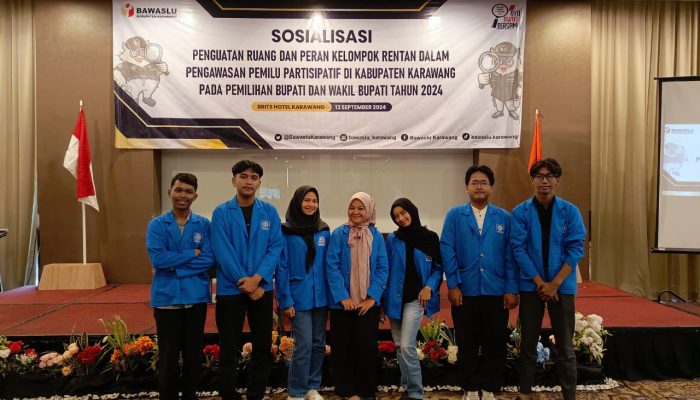 BEM Universitas Bina Sarana Informatika PSDKU Karawang Dukung Sosialisasi Bawaslu