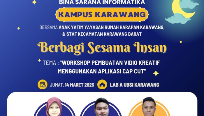 BERBAGI SESAMA INSAN UBSI KARAWANG: MEMBAGIKAN ILMU DAN KEPEDULIAN UNTUK SESAMA