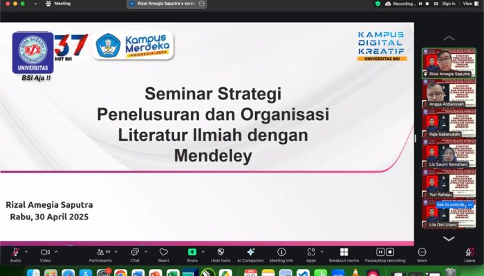Peningkatan Kompetensi Akademik Mahasiswa Melalui Pelatihan Strategi Penelusuran dan Organisasi Literatur Ilmiah dengan Mendeley