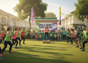 Zumba Enerjik Bikin Lapangan Komplek Selalu Ramai