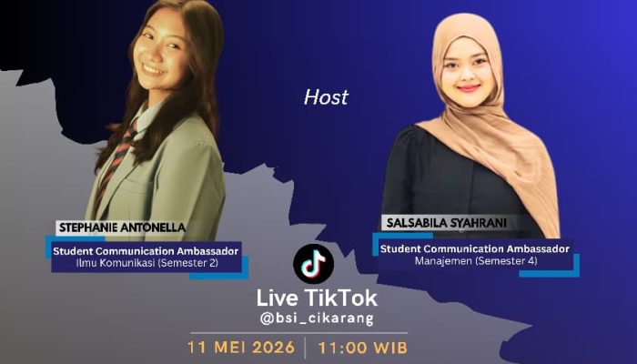 UBSI Cikarang Bahas Adaptasi Kuliah Lewat Live TikTok