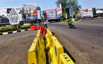 Dishub Karawang Blokade Bundaran Ramayana untuk Kurangi Kemacetan