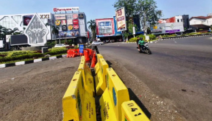 Dishub Karawang Blokade Bundaran Ramayana untuk Kurangi Kemacetan