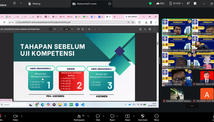 Mahasiswa UBSI Karawang Ikuti Workshop Sertifikasi Kompetensi Programmer