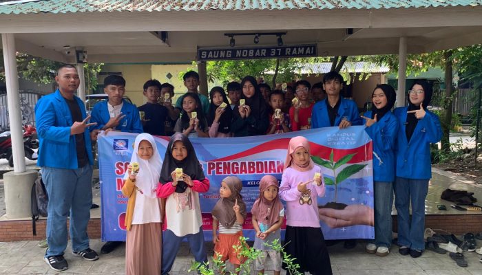 Mahasiswa UBSI Ajak Anak-anak Tanam Pohon dan Cintai Lingkungan