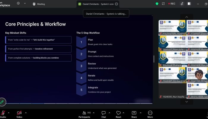 Mahasiswa UBSI Dalami AI Lewat Workshop Futurecode Jelang IT BootCamp