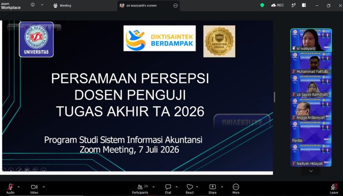 Dosen Penguji SIA UBSI Samakan Standar Penilaian Tugas Akhir