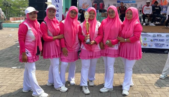 Desa Karang Indah Raih Juara II Gebyar Senam Bersama