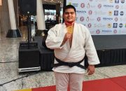 Rafi Fadilah Raih Emas Kejurnas Judo Kelas +100 Kg