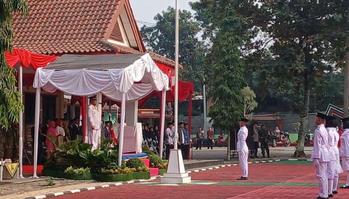 Upacara HUT RI ke-81 Digelar di Kecamatan Bojongmangu