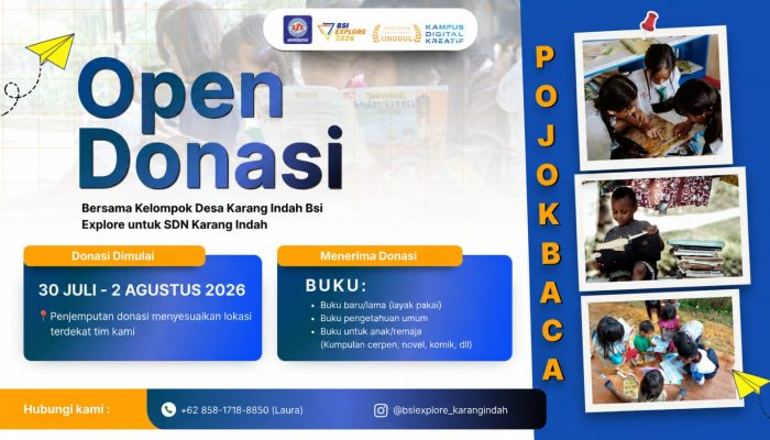 Mahasiswa UBSI Galang Donasi Buku untuk SD di Bekasi
