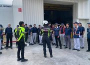 Satlantas Polresta Karawang Edukasi Karyawan KIIC Soal Keselamatan